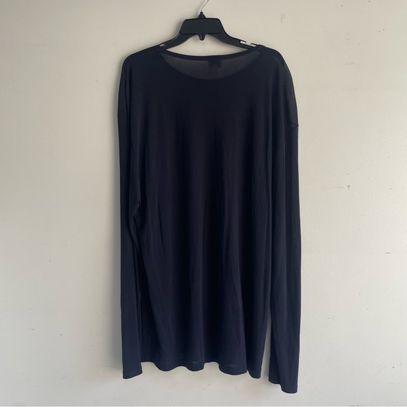 Armani Collection Black Silk Long Sleeve Top - 22557 - Picture 3 of 8